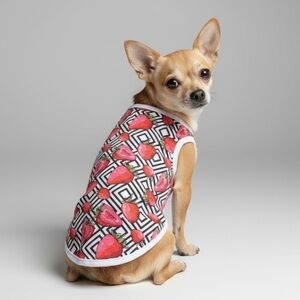 Strawberry Graphic Dog Tank Shirt